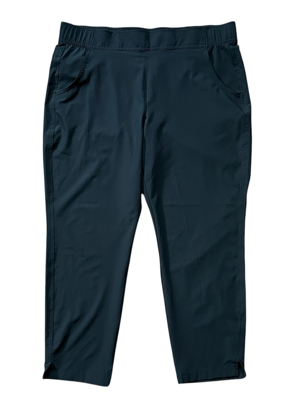 Eddie Bauer Traveler Lightweight Tapered Leg Ankle Pant Black Large